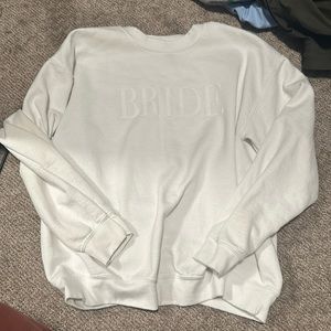 BRIDE crewneck sweater. Never worn